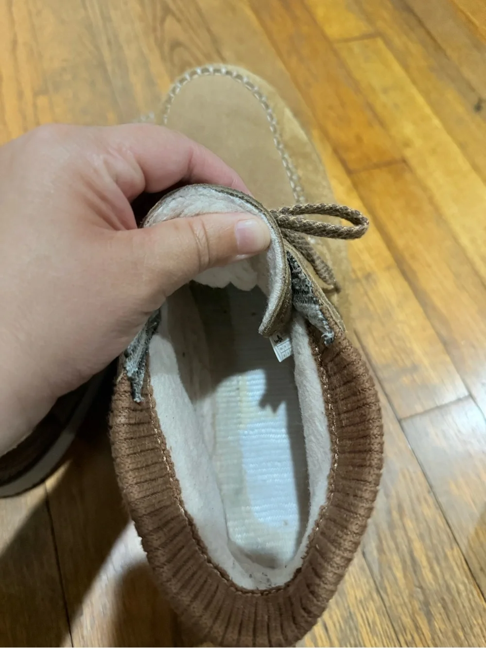 Sanuk Men's Cozy Vibe Primo Mid Boots Taupe Size 10